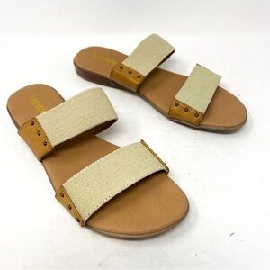 NWT Nordstrom Kensie Studded Cushioned Stretch Braelyn Round Toe Sandal 9.5